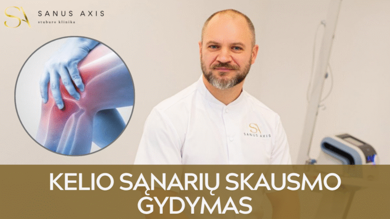 Kelio sąnarių skausmo gydymas